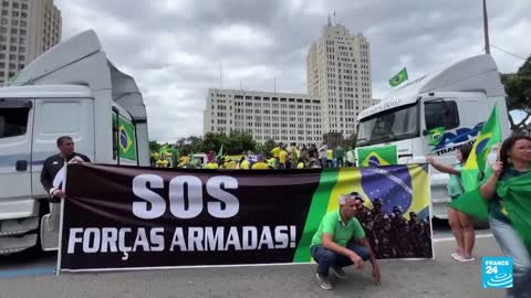 Las protestas bolsonaristas en Brasil continúan, aunque ahora con menor intensidad • FRANCE 24