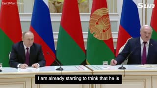 Belarus dictator Lukashenko admits he and Putin are 'co aggressors' and 'toxic people'