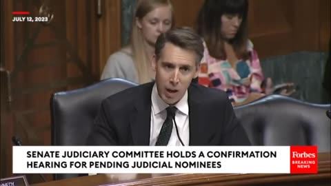 Sen Hawley Asks Judicial Nominee if He Participated in Meetings on Hunter Biden's Laptop