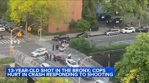 13-year-old shot in the Bronx; cops hurt in crash responding to shooting ABC News