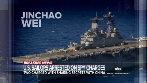 2 US Navy sailors arrested for allegedly spying for China