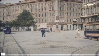 1906 Austrian park visit movie improved with Artificial Intelligence 4k 60fps.