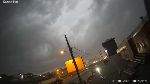 Tempestade em Ponta Grossa: Chuvas, Granizo e Transformação do Céu - 26/10/23