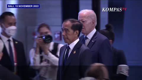 Momen Jokowi Dampingi Joe Biden, yang Datang Paling Akhir di Venue KTT G20