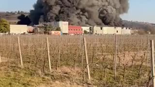 There was ANOTHER massive fire destroying a food production facility