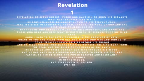 THE WORD OF GOD REVELATION 1