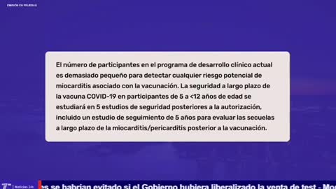 🔴PFIZER -ENSAYOS CLÍNICOS FUERON CORTOS PARA DETERMINAR LA MIOCARDITIS EN NIÑOS