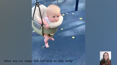 Cute Baby To Playground First Time - Baby Outdoor Videos || Just Laugh