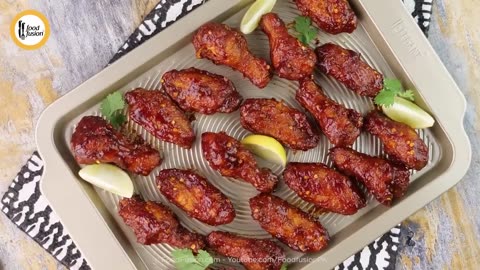Spicy BBQ chicken wings|Delicious recipe