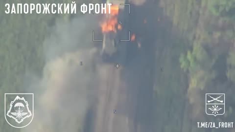 🎯 Ukraine Russia War | Alleged Drone Footage: Finnish XA-180 APC Hit by Lancet Drone | RCF