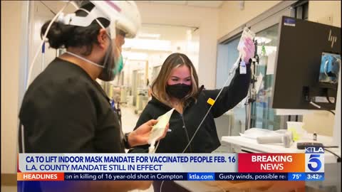 California will lift mask mandate as omicron cases fall