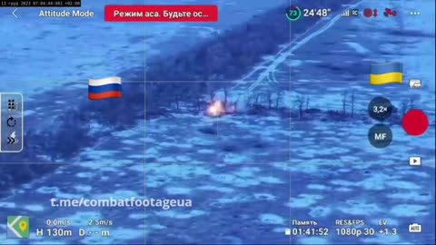 Ukrainian Bradley Fires in a Russian BMP from Close Range