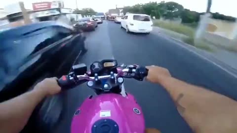 Crazy speed weaving traffic