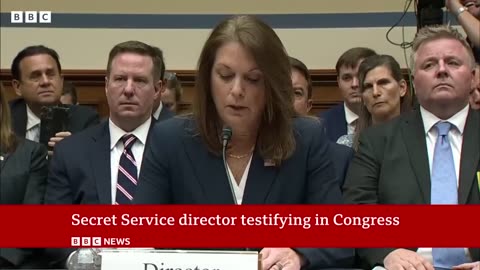 US Congress questions Secret Service boss on 'failed' Donald Trump rally security | BBC News