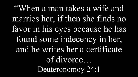 Divorce and Remarriage. Mark 10:1-12
