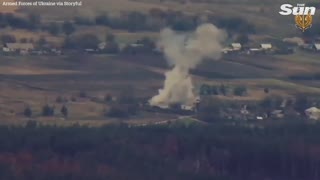 Huge explosion at Russian occupied fuel depot in Luhansk Oblast after strike
