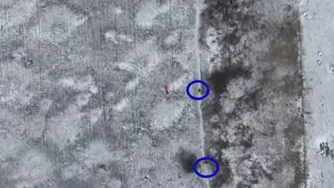 Grenades from a quadcopter onto servicemen of the Ukraine.