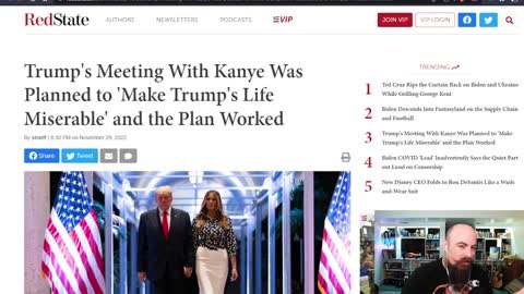 Media Focused on Trump's Dinner With Ye and Others. Ye Walks Out On Tim Pool