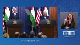0238. President Biden and President Mahmoud Abbas Deliver Joint Statements
