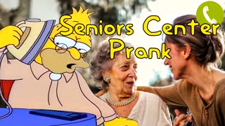 Abe Simpson Calls a Seniors Center - Prank Call