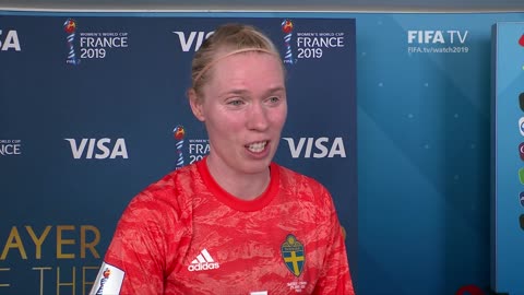 Hedvig Lindahl – Player of the Match – Sweden v Canada