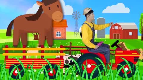 Superhero Old MacDonald had a farm kids songs and nursery rhyme