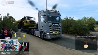 ets2 1200hp engine Scania truck - steering wheel gameplay
