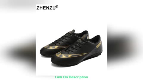 Discount ZHENZU Size 32-47 Football Boots Kids Boys Soccer Shoe