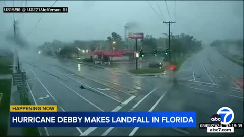 Hurricane Debby makes landfall in Florida with 80 mph winds | ABC7 News