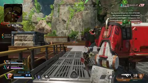 Apex legends hitting that perfect grenade.BOOM!!