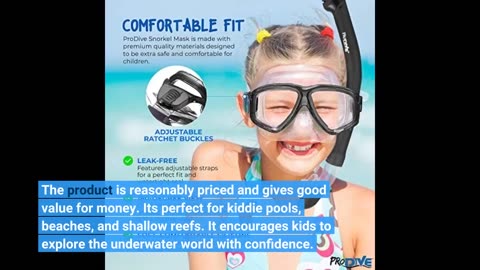 User Comments: Kids Snorkel Set, Children Anti-Fog Diving Mask Swimming Goggles Semi-Dry Snorke...