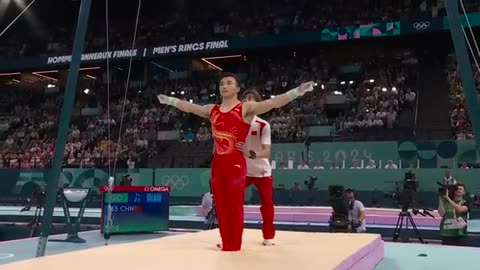 China liu yang shows next level strength to defend mens rings title paris olympics nbc sports