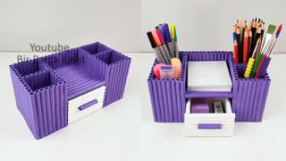 DIY Dekstop Organizer Waste Paper|Recycle Waste Paper