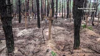 Hundreds found in mass grave in Ukraine's Izium