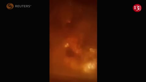Kharkiv fire crews battle blaze at energy infrastructure site as Russian missiles hit Ukraine