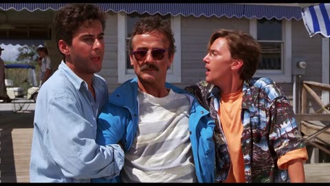 Weekend At Bernies 1989 Andrew McCarthy Jonathan Silverman Terry Kiser scene 2 remastered 4k