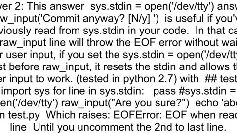 What39s wrong with raw_input EOFError EOF when reading a line