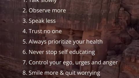9 fundamental rules of life