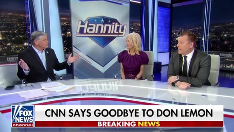 Sean Hannity briefly references Tucker Carlson's exit from Fox News