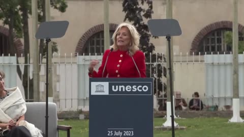 Jill Biden celebrates US rejoining Unesco at Paris headquarters - July 25, 2023