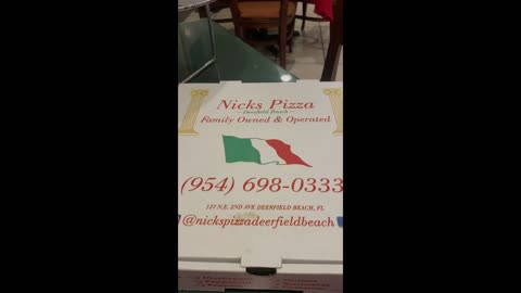 Nick's Pizza, Deerfield Beach, FL l Traveling with Tom l April 2024