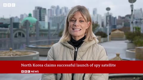 North Korea claims successful launch of military spy satellite - BBC News