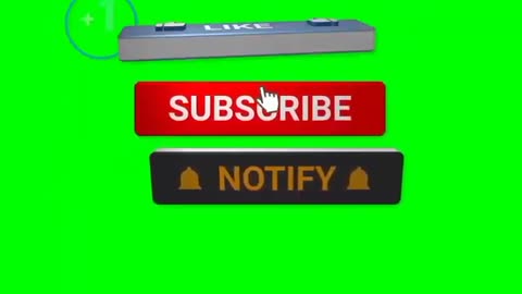 Like,Share, Subscribe green screen