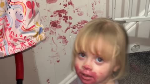 Daughter Gets Ahold of Lipstick