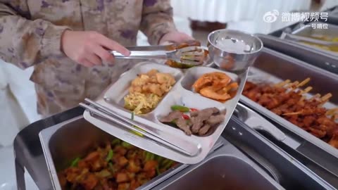 Typical meal for navy sailors in China