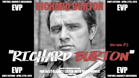 EVP Richard Burton Saying His Name From The Other Side Of The Veil Afterlife Communication