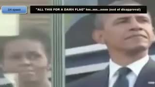 Obama's mock American flag
