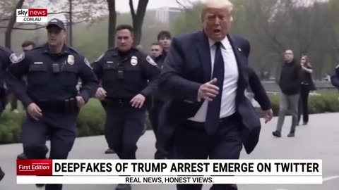 Twitter flooded with deepfakesof Donal Trump resisting arrest