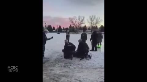 Alberta Cops Arrest Hockey Dude (From Dec 20, 2020)
