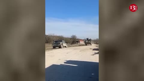 Ukrainian troops preparing for a battle with US-supplied "М1126 Stryker" military vehicles